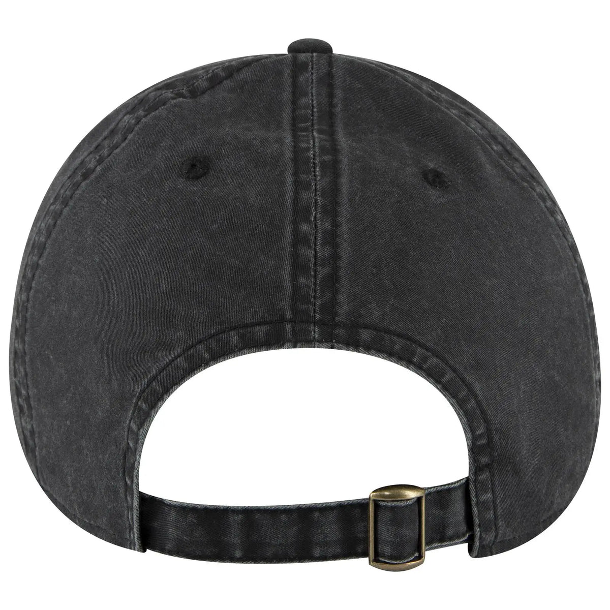 Otto 18-201 6 Panel Low Profile Dad Cap - Black - 7 3/8’’ - 5/8’’