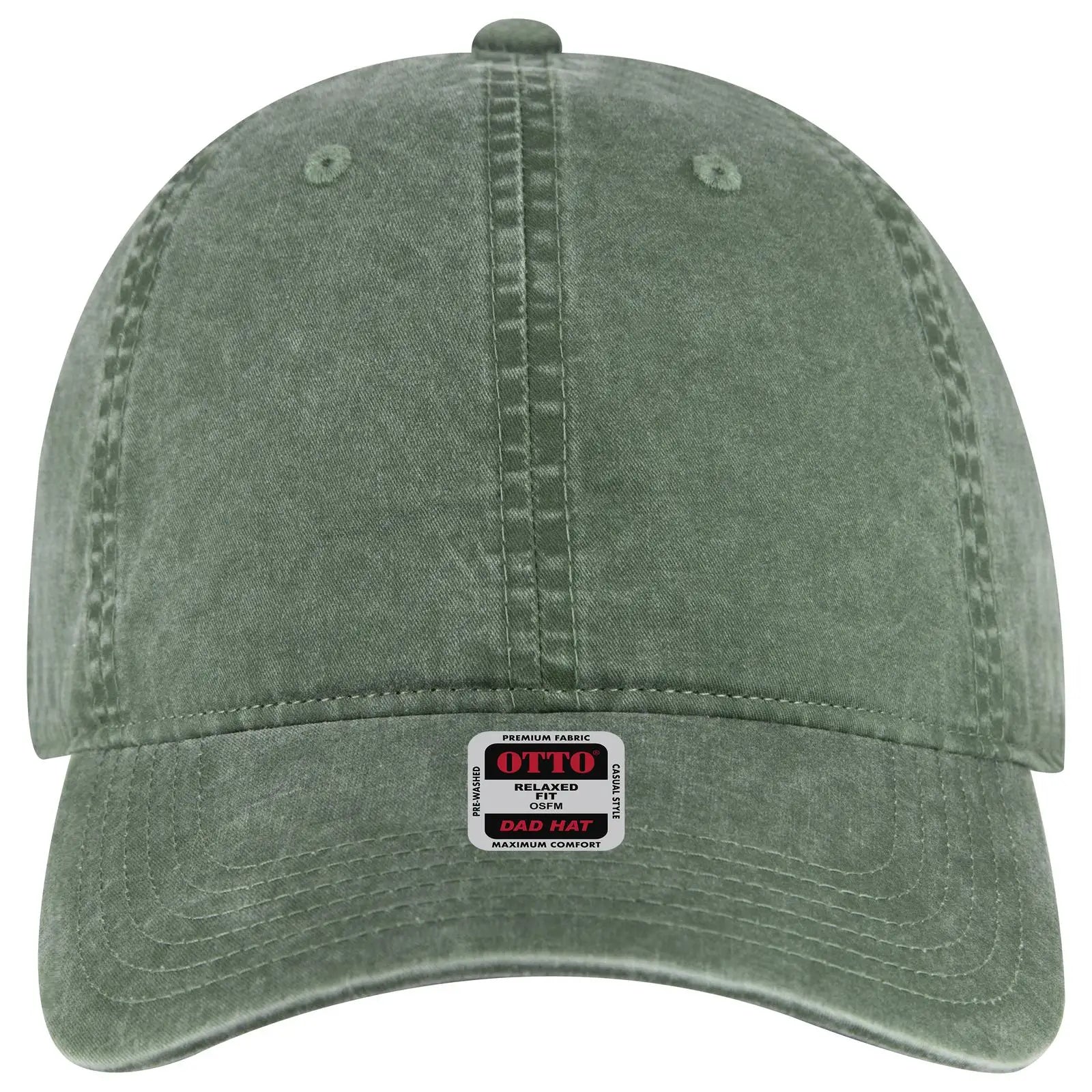 Otto 18-201 6 Panel Low Profile Dad Cap - Dk. Green - 7 3/8’’ - 5/8’’
