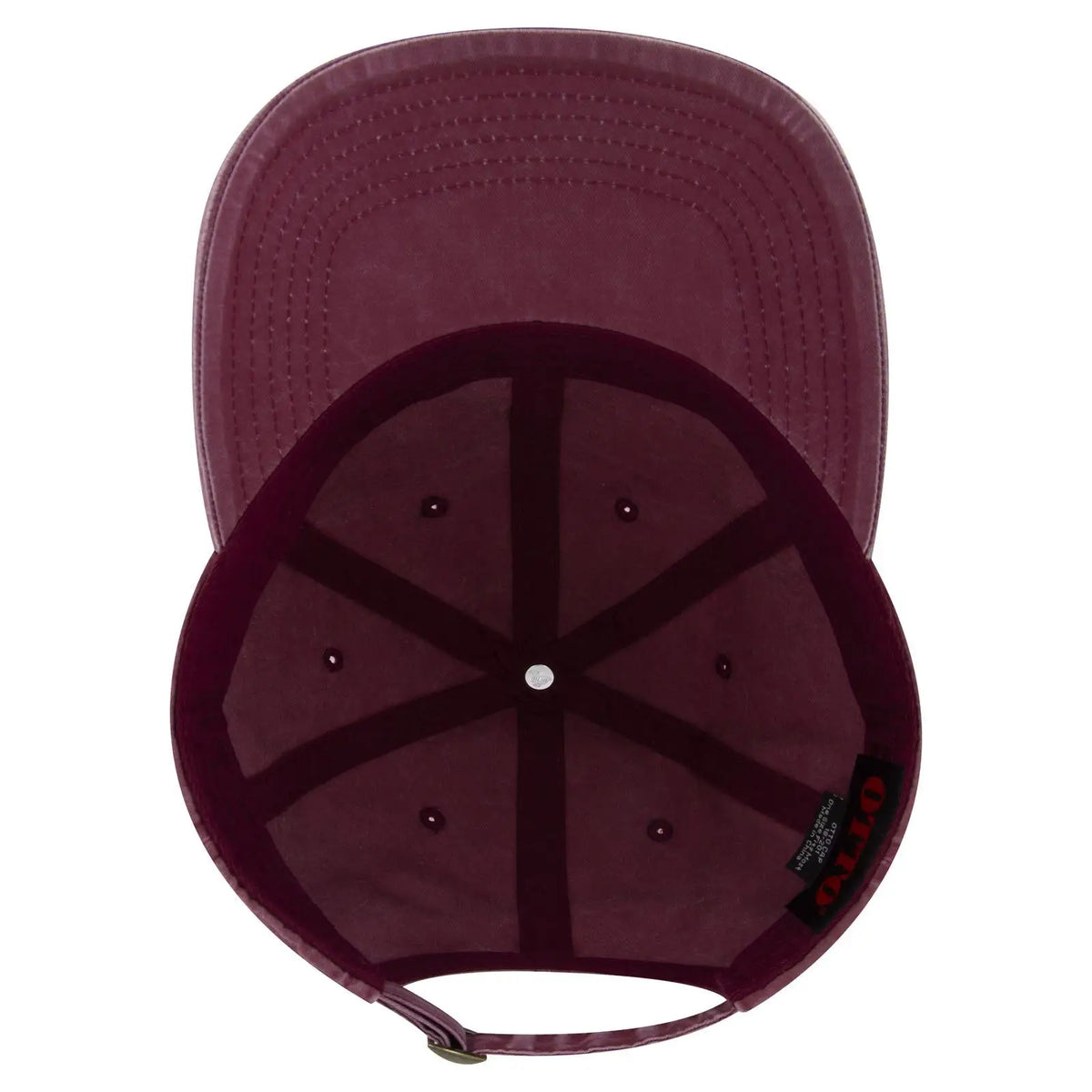 Otto 18-201 6 Panel Low Profile Dad Cap - Maroon