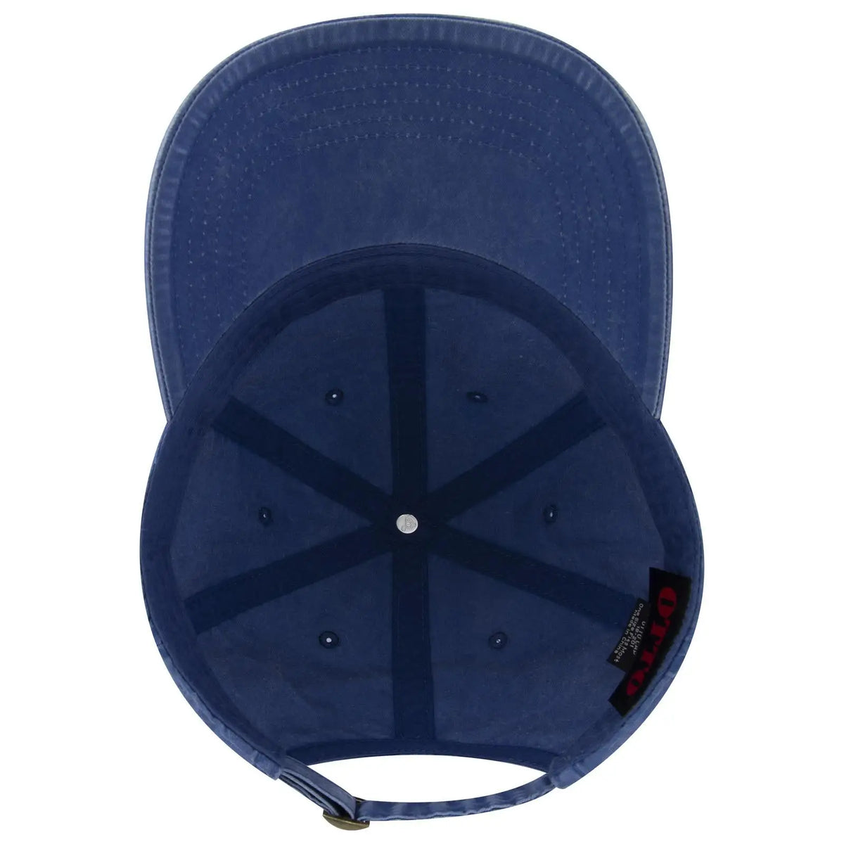 Otto 18-201 6 Panel Low Profile Dad Cap - Navy - 7 3/8’’ - 5/8’’