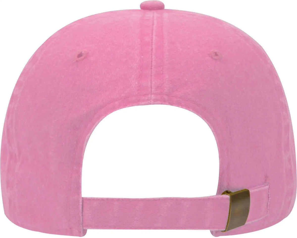 Otto 18-202 6 Panel Low Profile Dad Cap - Azalea - 1/2’’ - 7 5/8’’