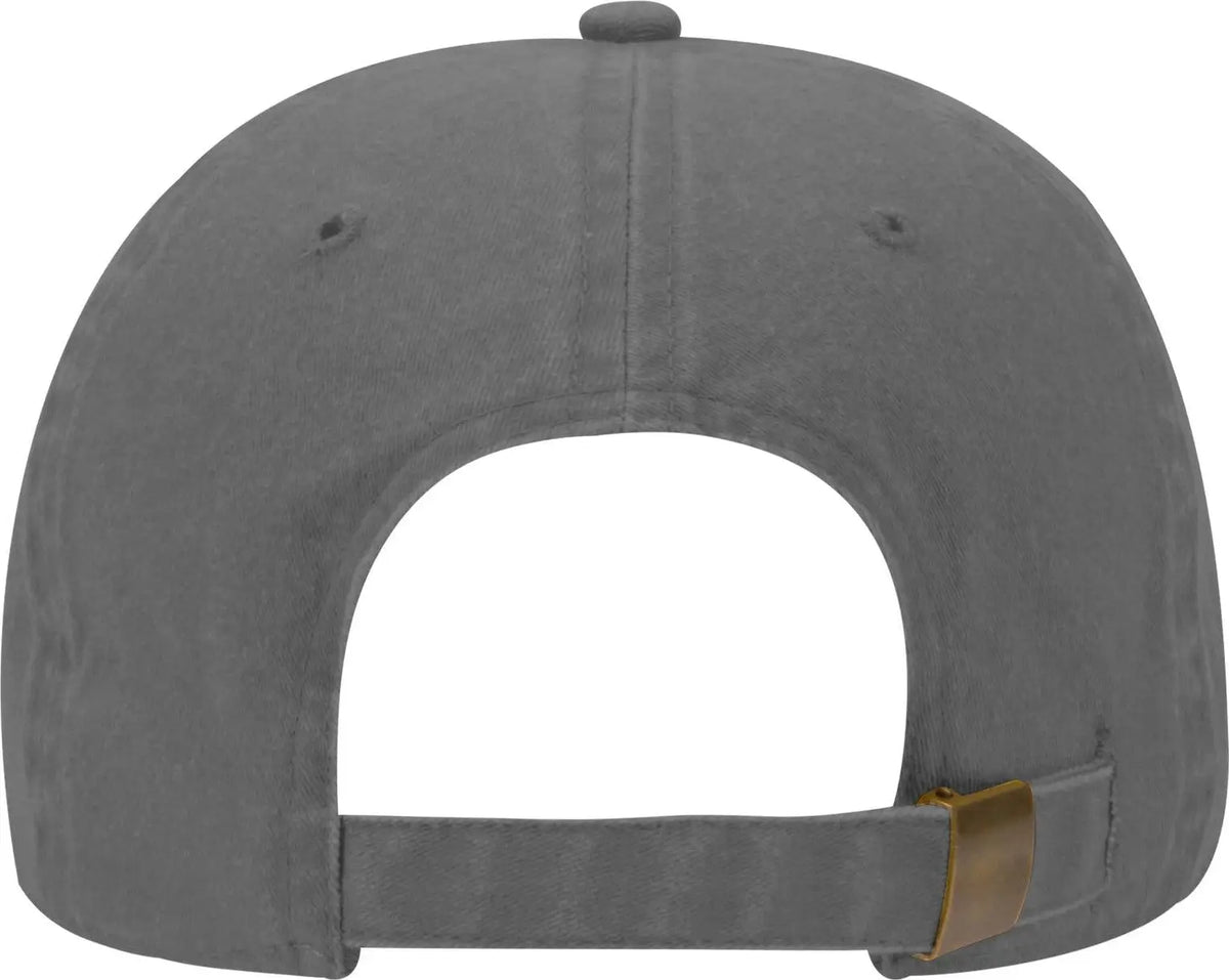 Otto 18-202 6 Panel Low Profile Dad Cap - Char. Gray - 1/2’’ - 7 5/8’’
