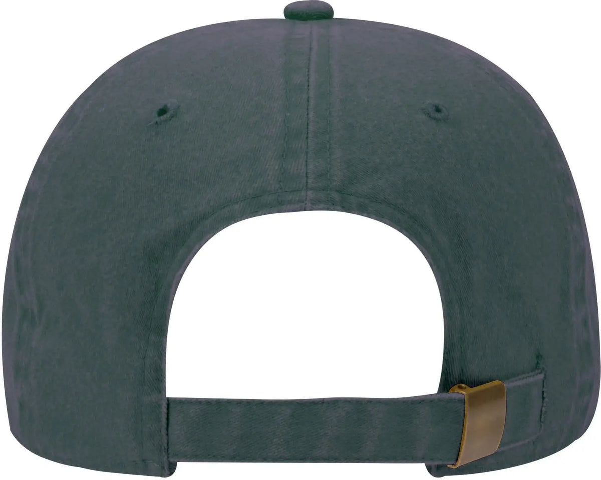 Otto 18-202 6 Panel Low Profile Dad Cap - Dk. Green - 1/2’’ - 7 5/8’’