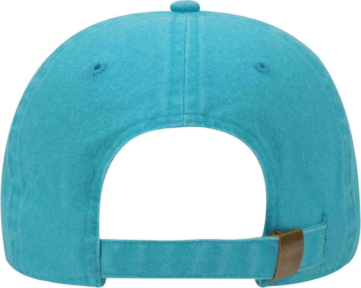 Otto 18-202 6 Panel Low Profile Dad Cap - Lake Blue - 1/2’’ - 7 5/8’’