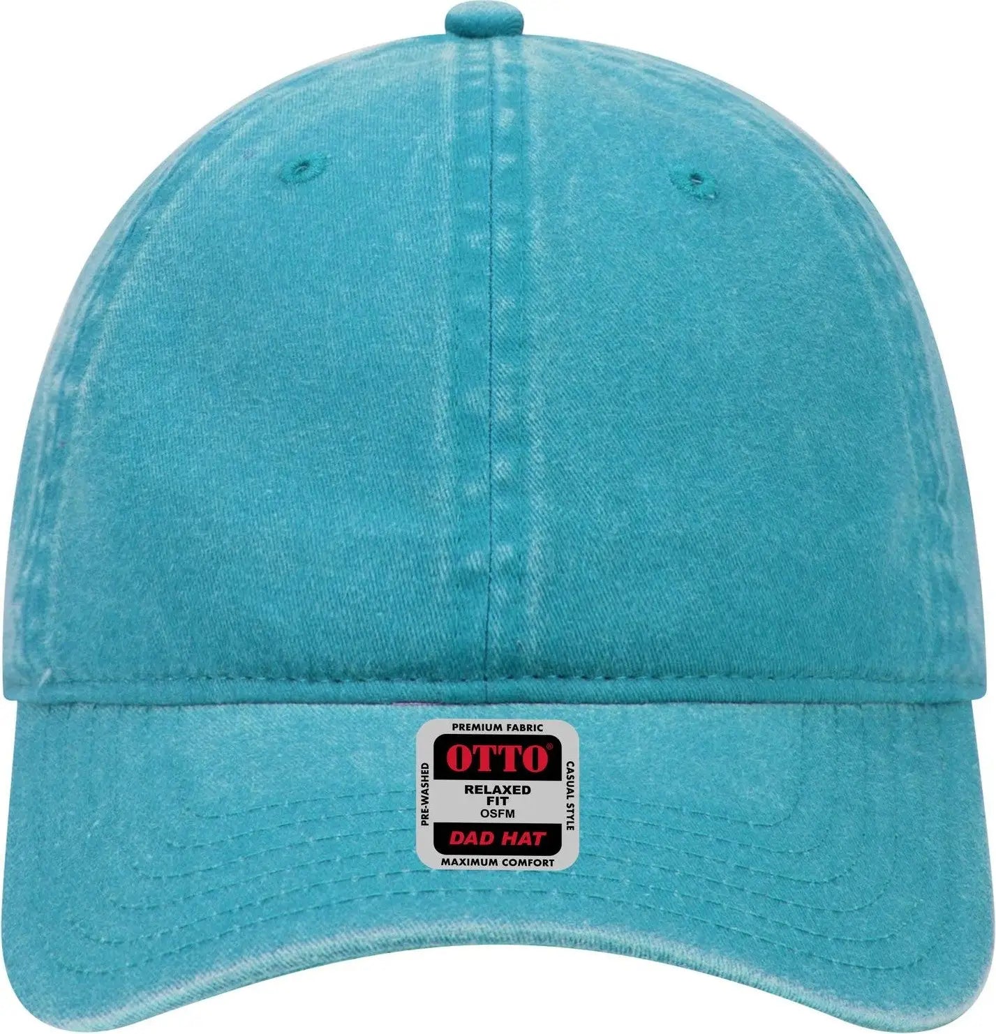 Otto 18-202 6 Panel Low Profile Dad Cap - Lake Blue - 1/2’’ - 7 5/8’’