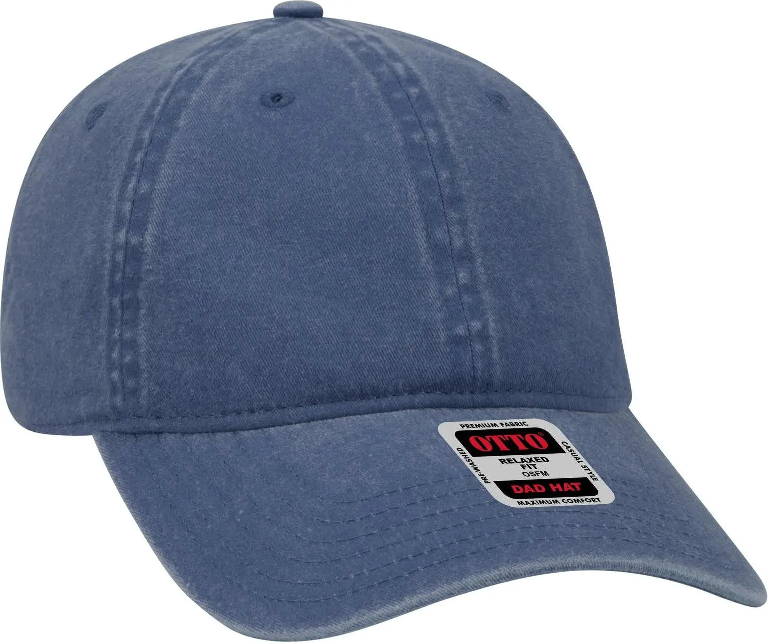 Otto 18-202 6 Panel Low Profile Dad Cap - Navy - 1/2’’ - 7 5/8’’