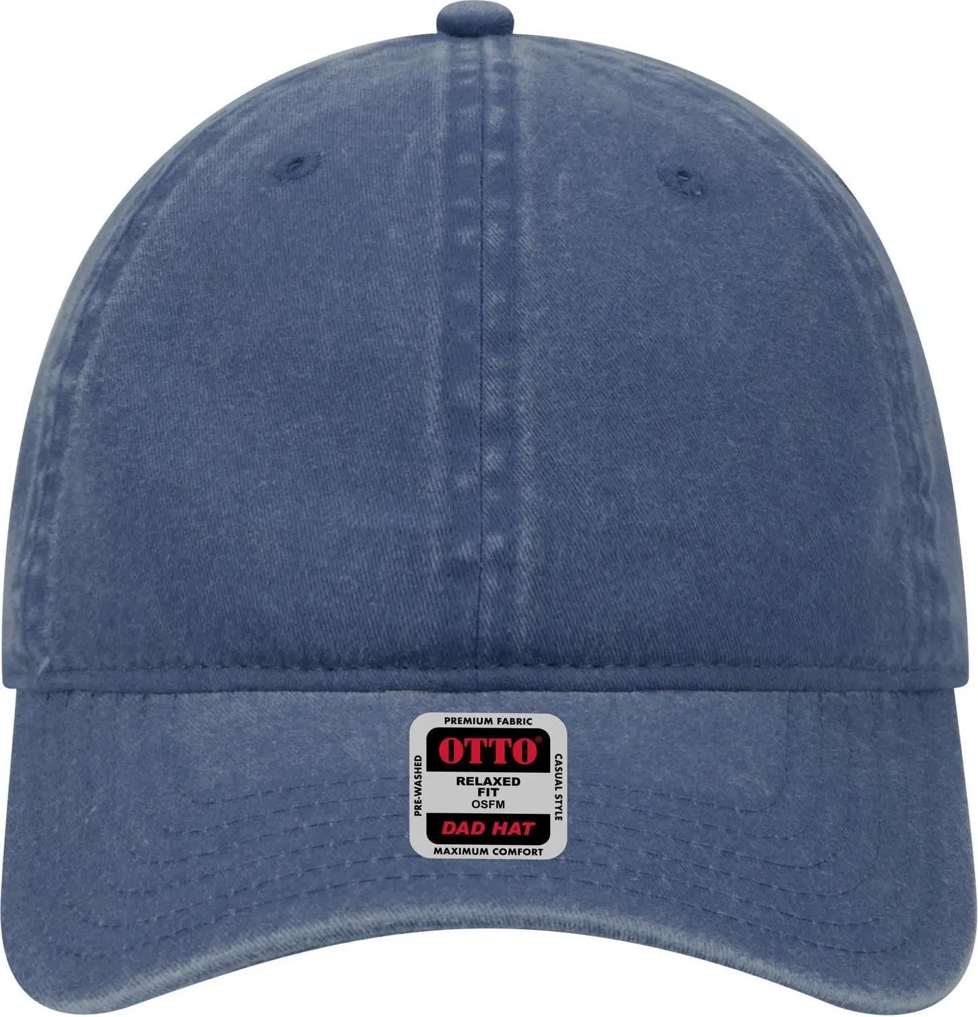 Otto 18-202 6 Panel Low Profile Dad Cap - Navy - 1/2’’ - 7 5/8’’