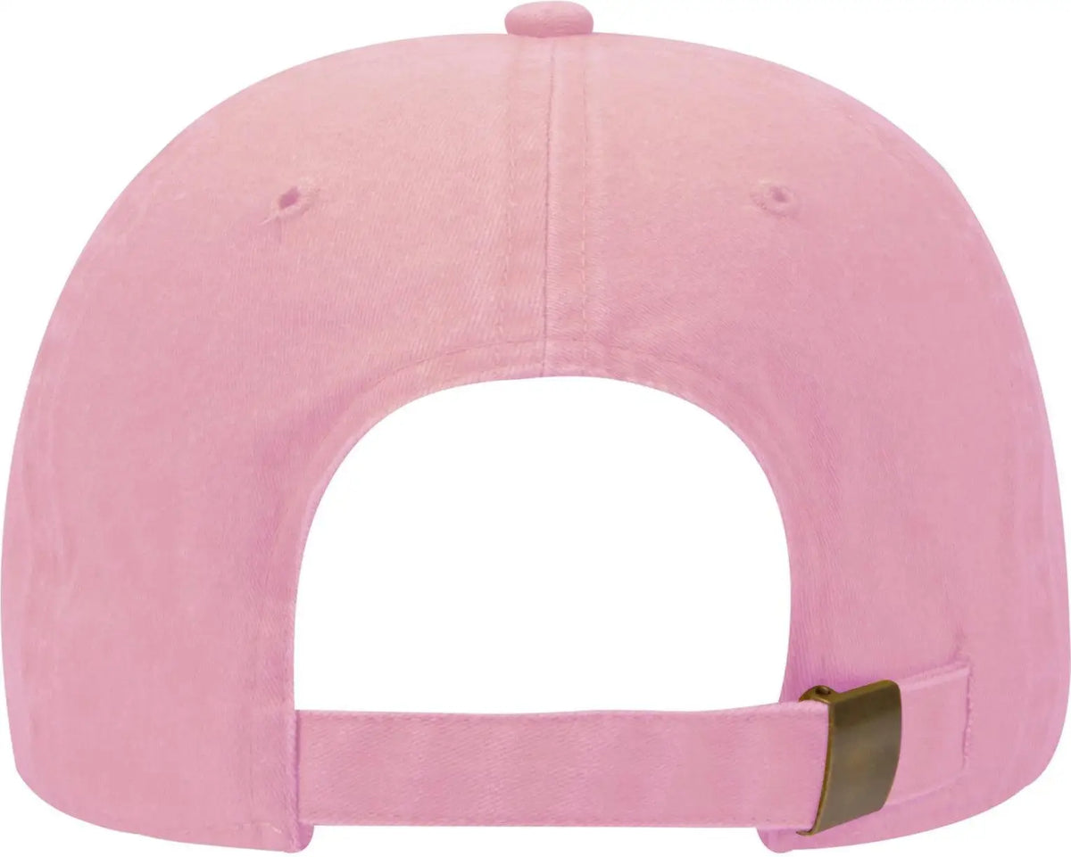 Otto 18-202 6 Panel Low Profile Dad Cap - Pink - 1/2’’ - 7 5/8’’
