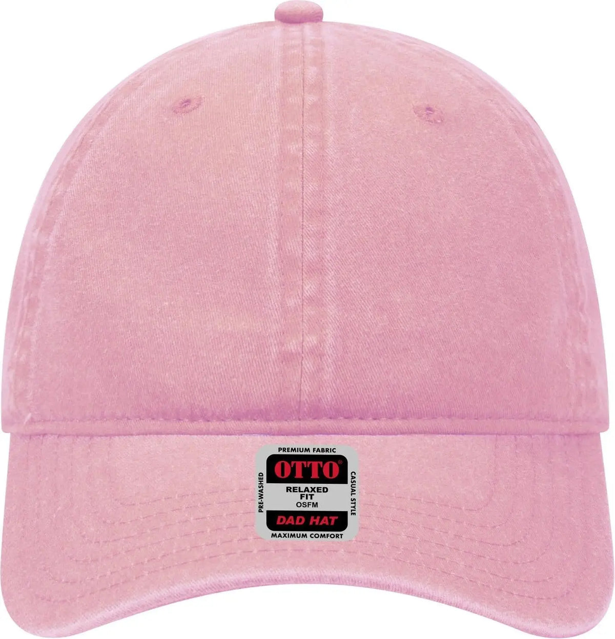 Otto 18-202 6 Panel Low Profile Dad Cap - Pink