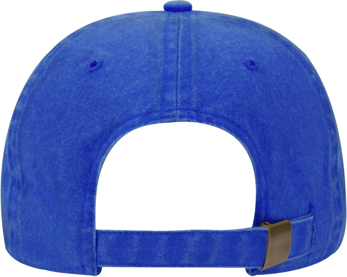 Otto 18-202 6 Panel Low Profile Dad Cap - Royal - 1/2’’ - 7 5/8’’