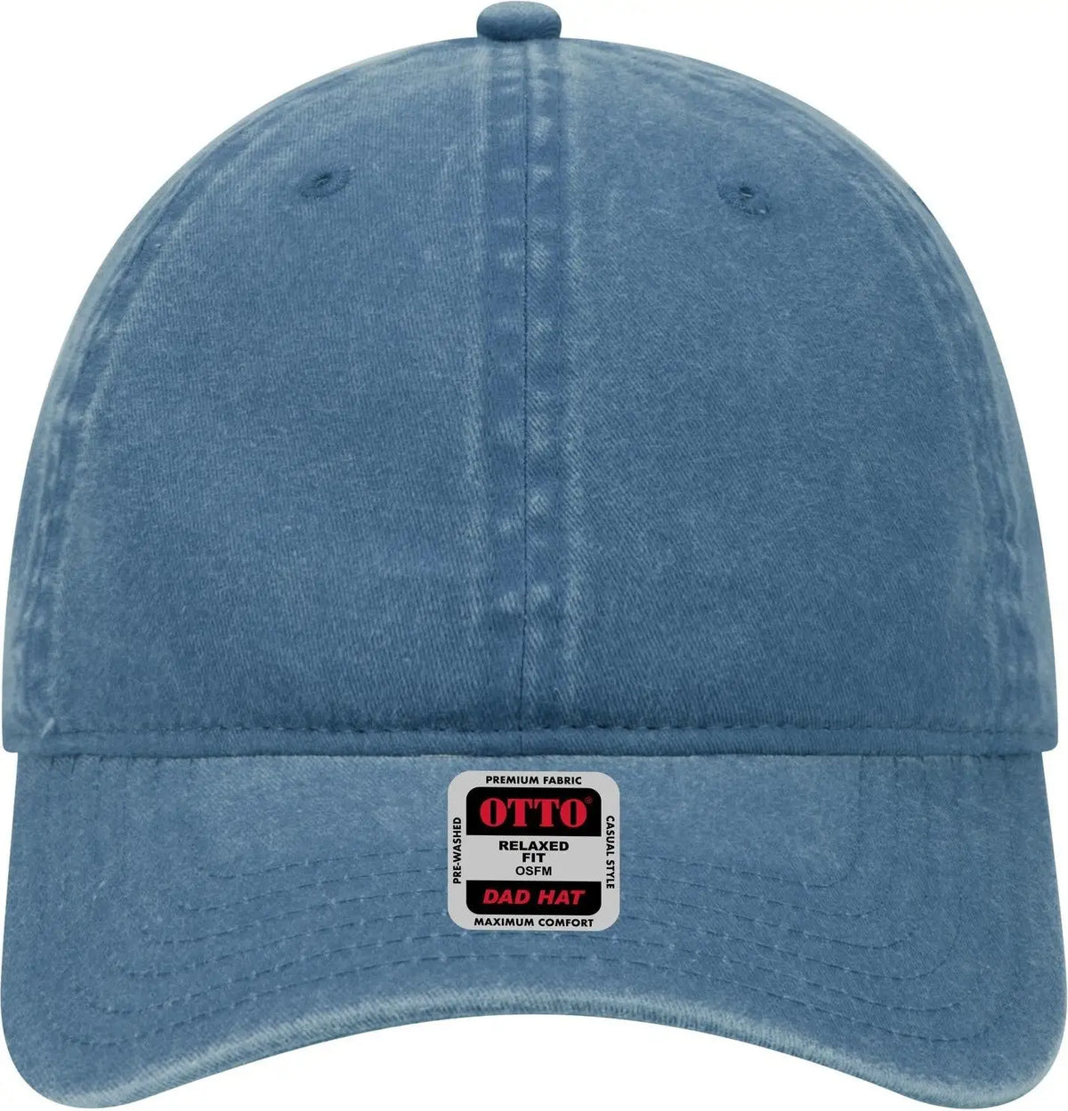 Otto 18-202 6 Panel Low Profile Dad Cap - Sky Blue - 1/2’’ - 7 5/8’’