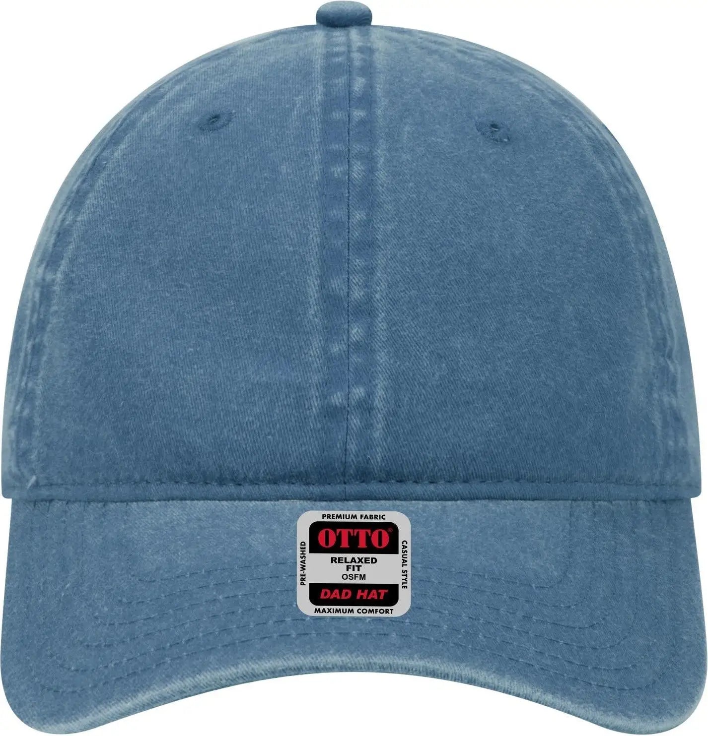 Otto 18-202 6 Panel Low Profile Dad Cap - Sky Blue - 1/2’’ - 7 5/8’’