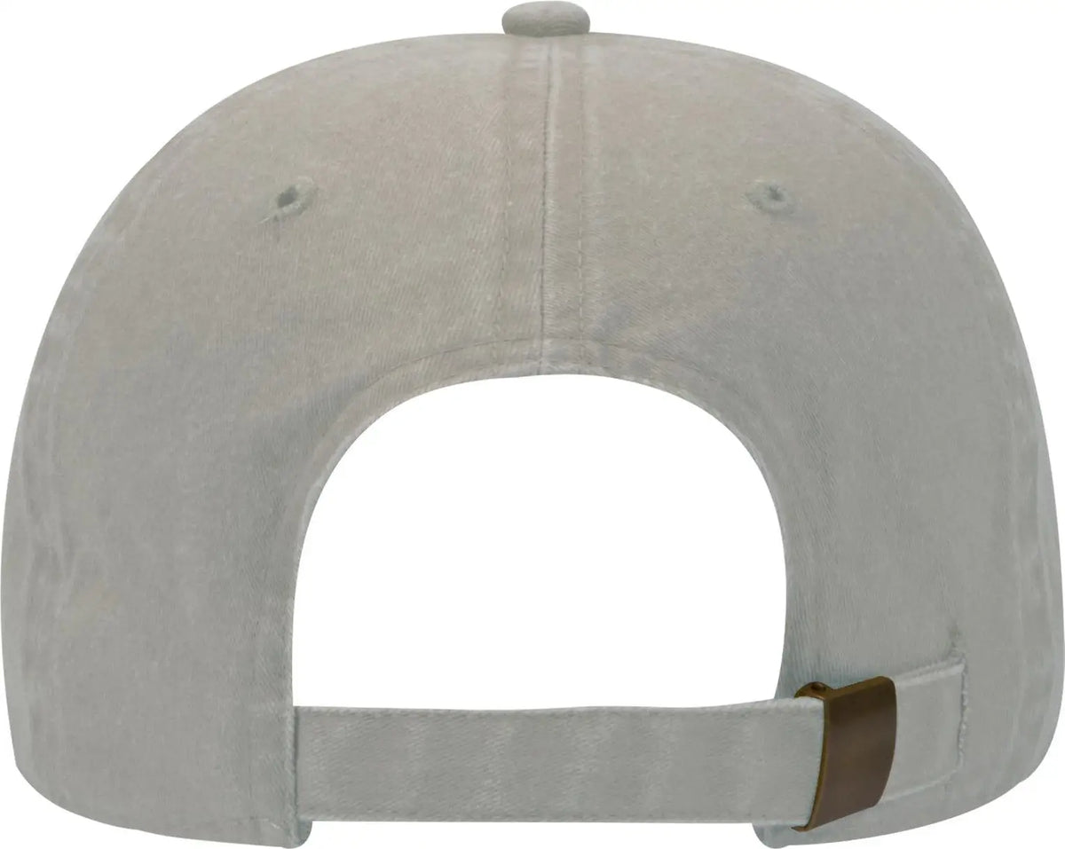 Otto 18-202 6 Panel Low Profile Dad Cap - Stone Gray - 1/2’’ - 7 5/8’’