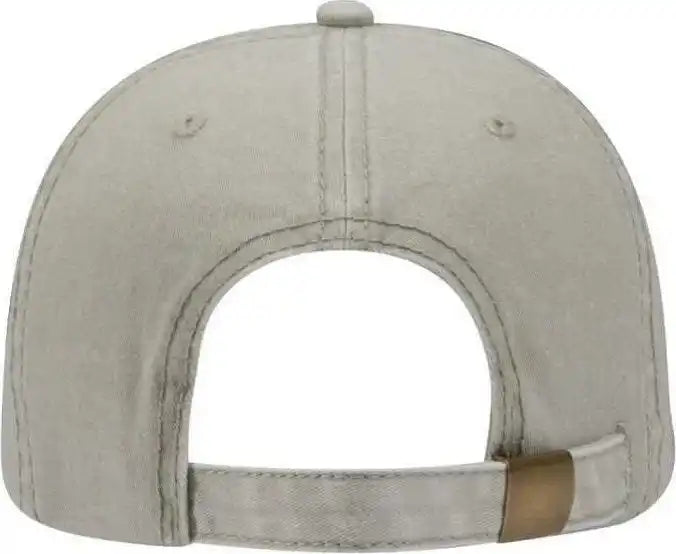 Otto 18 202 Washed Pigment Dyed Cotton Twill Low Profile Pro Style Unstructured Soft Crown Cap Stone Gray / one Size