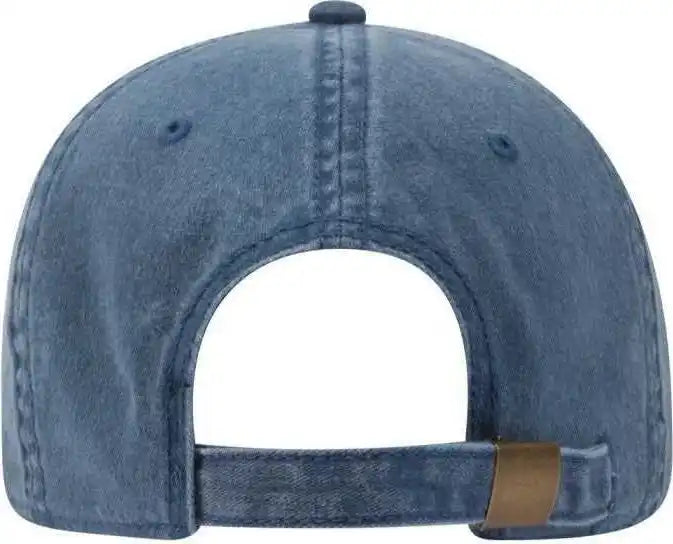 Otto 18 202 Washed Pigment Dyed Cotton Twill Low Profile Pro Style Unstructured Soft Crown Cap Navy / one Size Fits Most