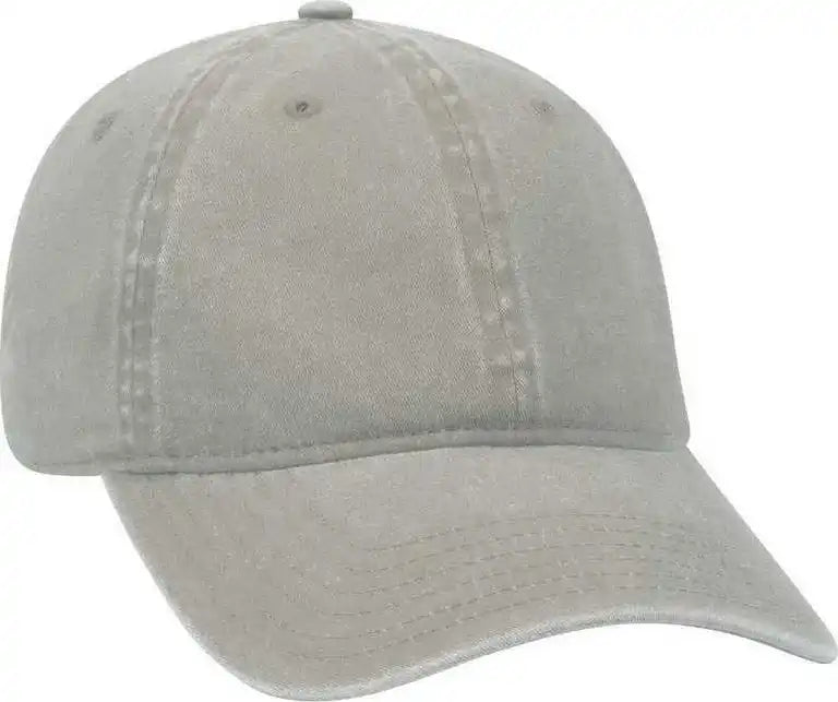 Otto 18 202 Washed Pigment Dyed Cotton Twill Low Profile Pro Style Unstructured Soft Crown Cap Stone Gray / one Size
