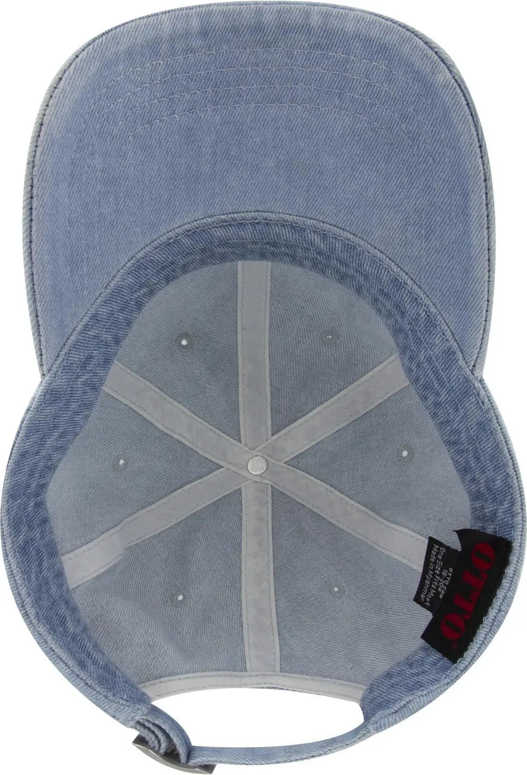 Otto 18-204 6 Panel Low Profile Dad Cap - Lt. Blue - 1/2’’ - 7 5/8’’