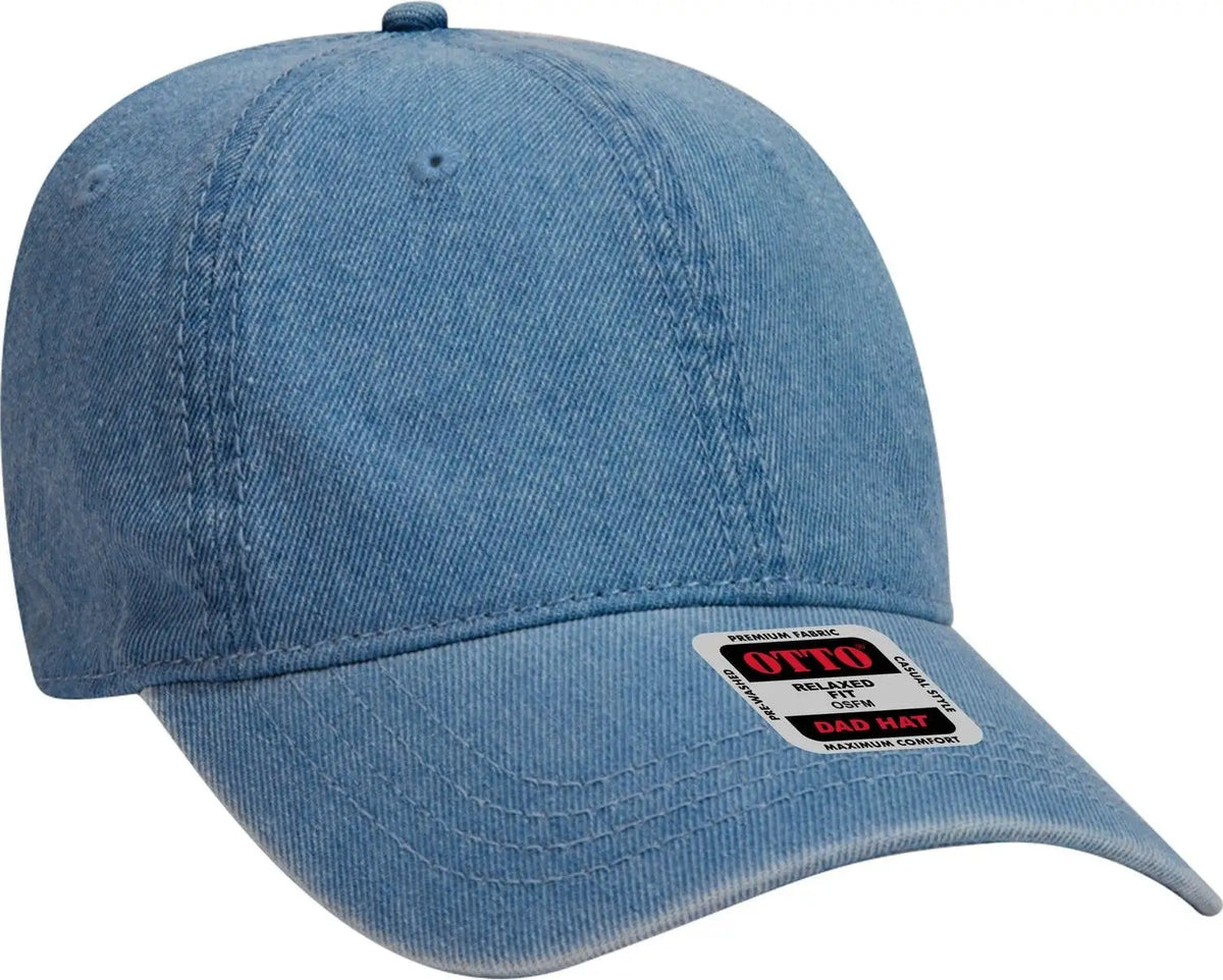 Otto 18-204 6 Panel Low Profile Dad Cap - Navy - 1/2’’ - 7 5/8’’