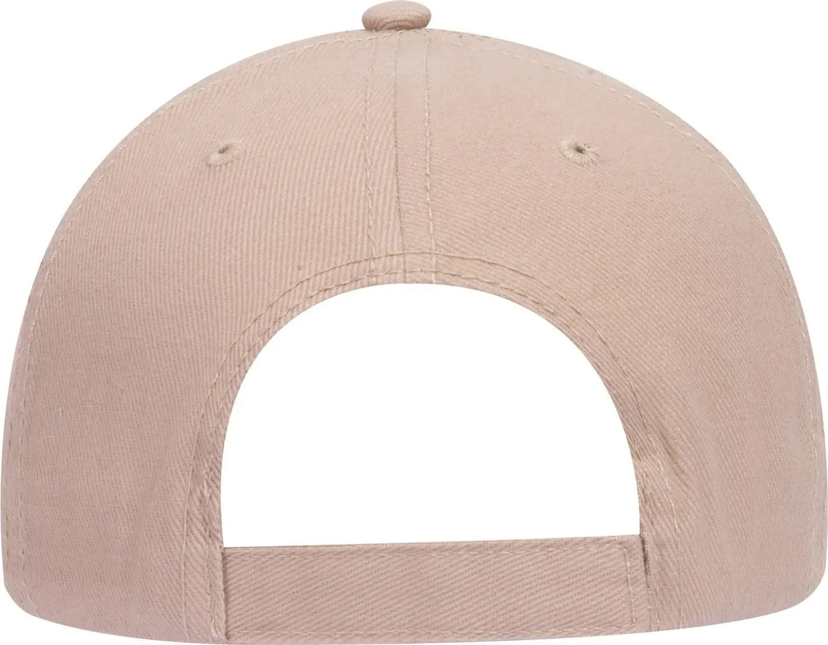 Otto 18-253 6 Panel Low Profile Baseball Cap - Khaki
