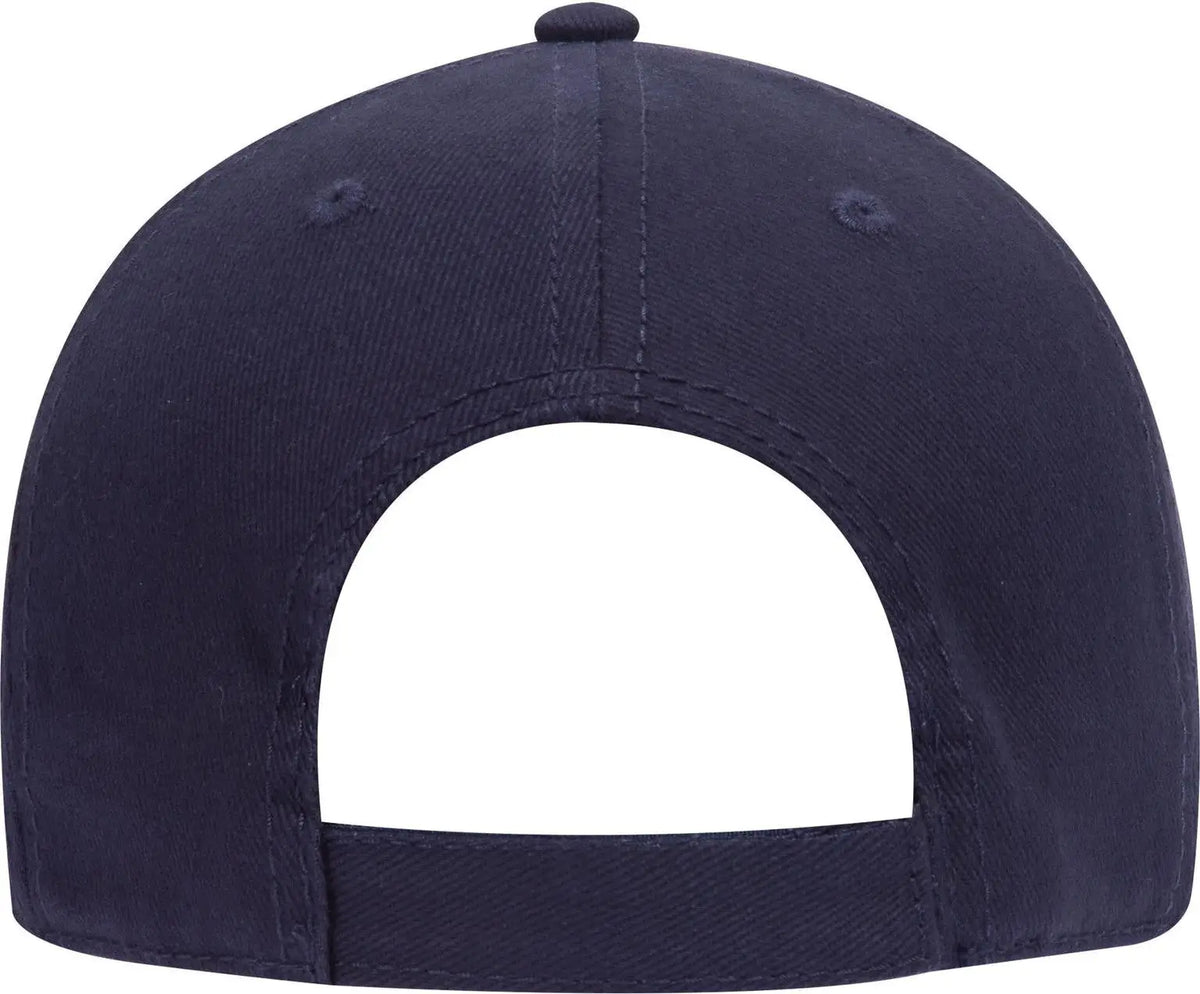 Otto 18-253 6 Panel Low Profile Baseball Cap - Navy - 1/2’’ - 7 5/8’’