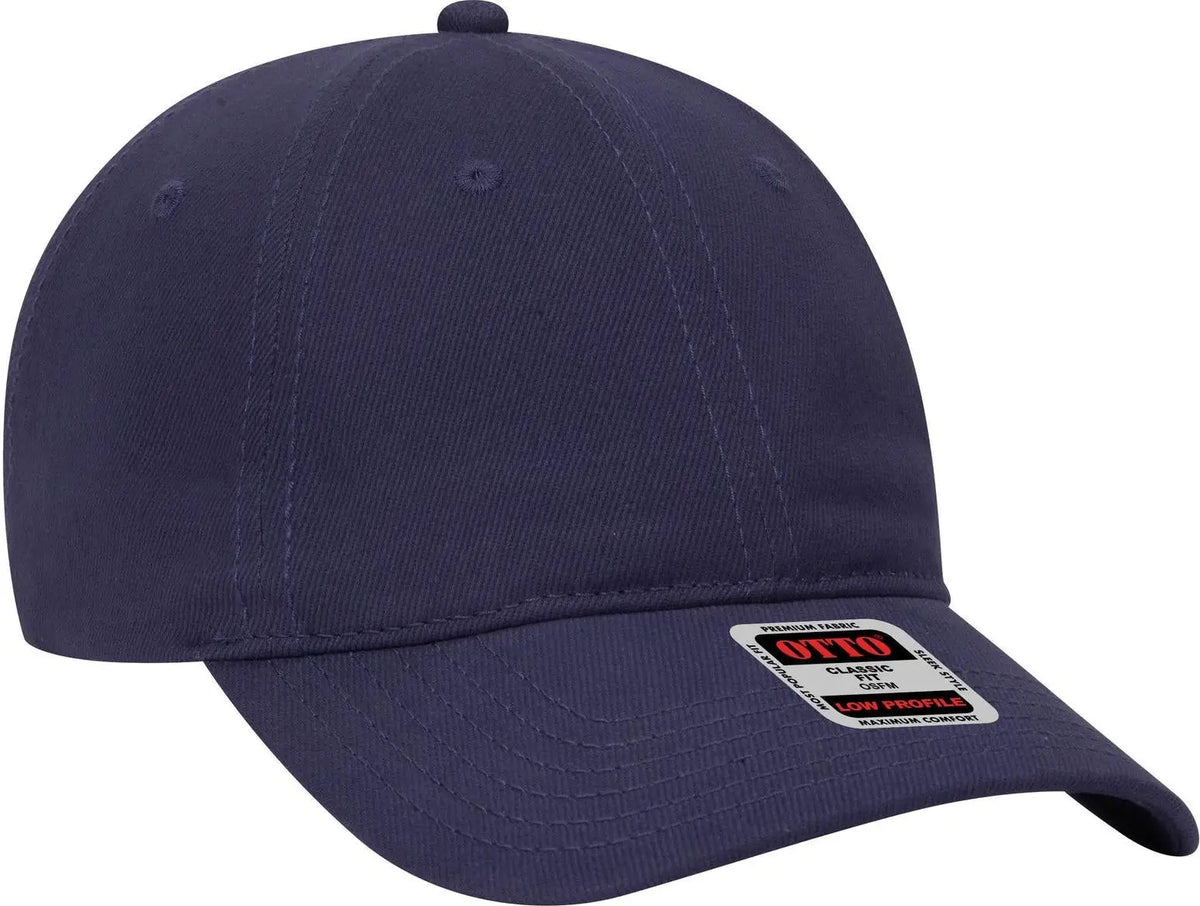 Otto 18-253 6 Panel Low Profile Baseball Cap - Navy