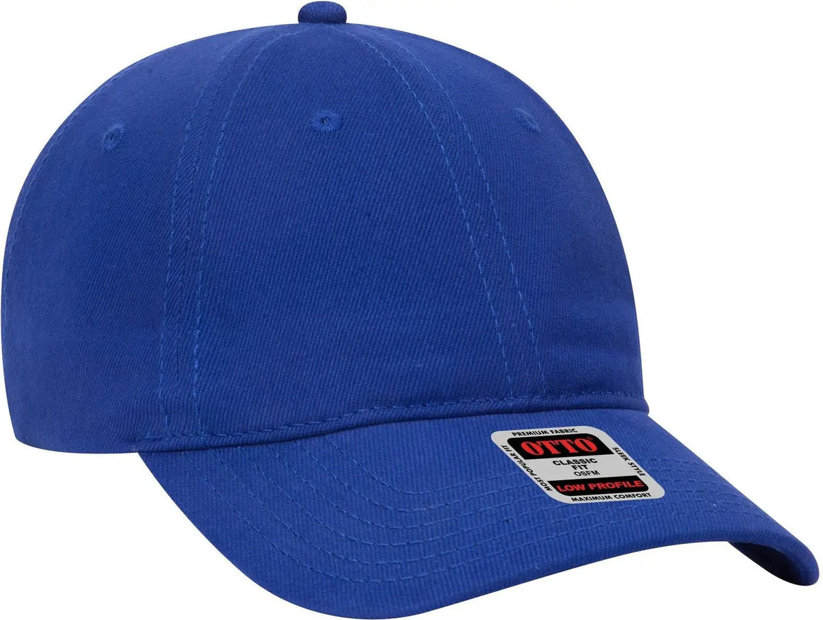 Otto 18-253 6 Panel Low Profile Baseball Cap - Royal - 1/2’’ - 7 5/8’’