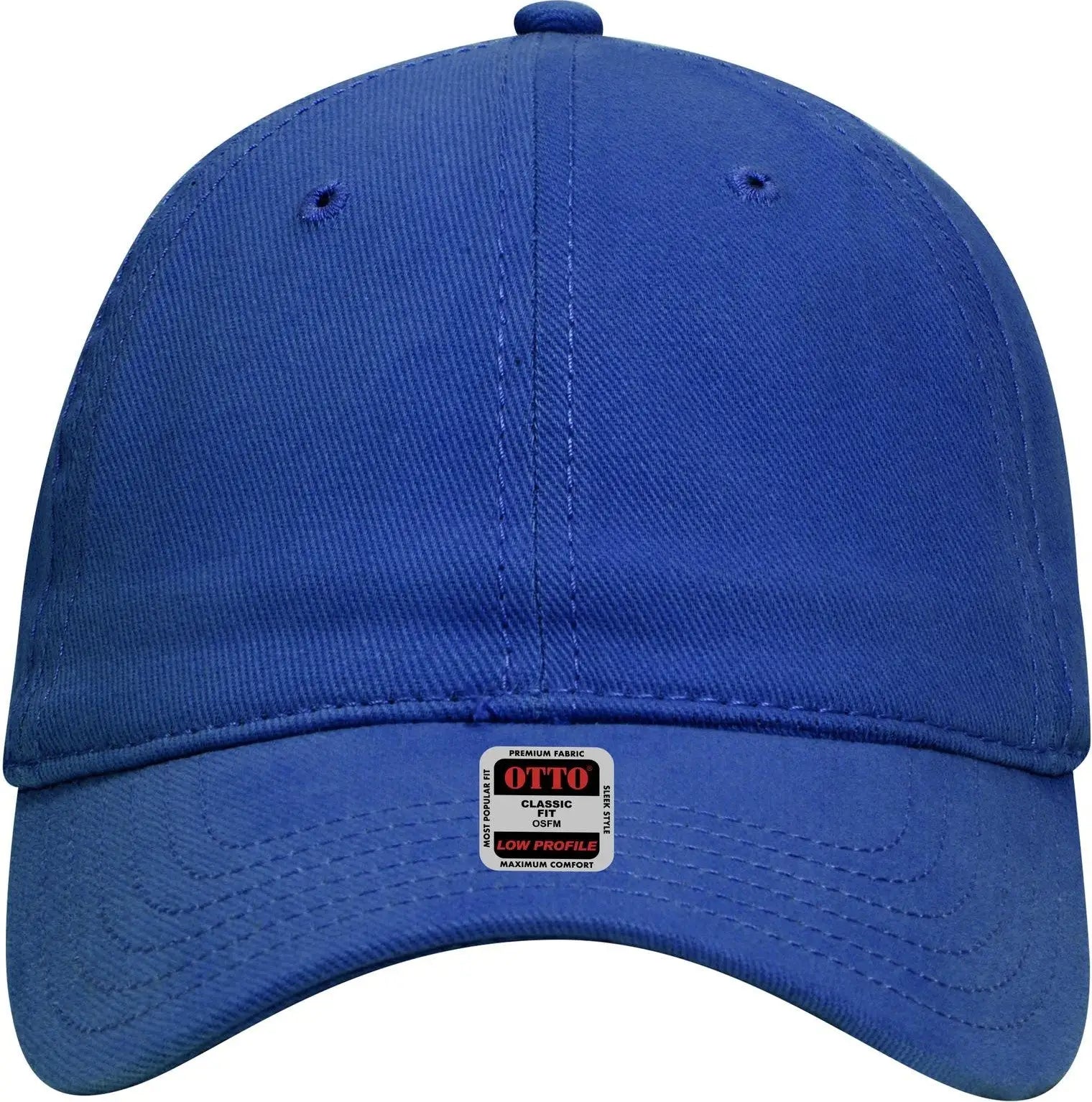 Otto 18-253 6 Panel Low Profile Baseball Cap - Royal - 1/2’’ - 7 5/8’’