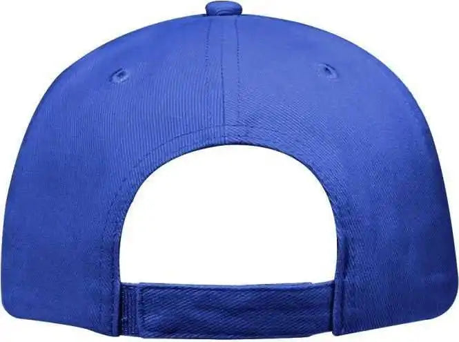 Otto 18-253 Brushed Bull Denim Soft Crown Low Profile Pro Style Cap - Royal - one Size Fits Most
