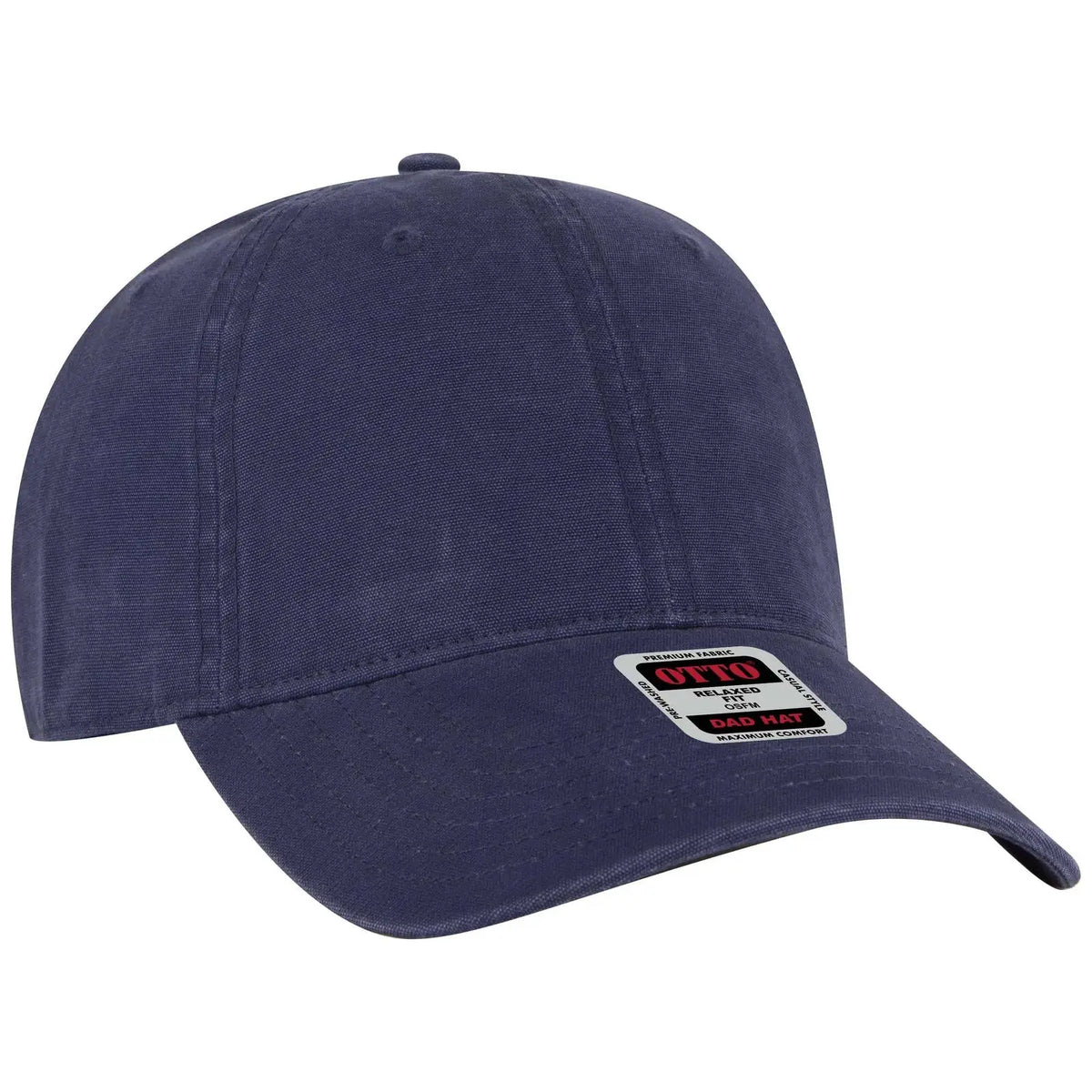 Otto 18-3 6 Panel Low Profile Dad Cap - Navy - 7 3/8’’ - 5/8’’