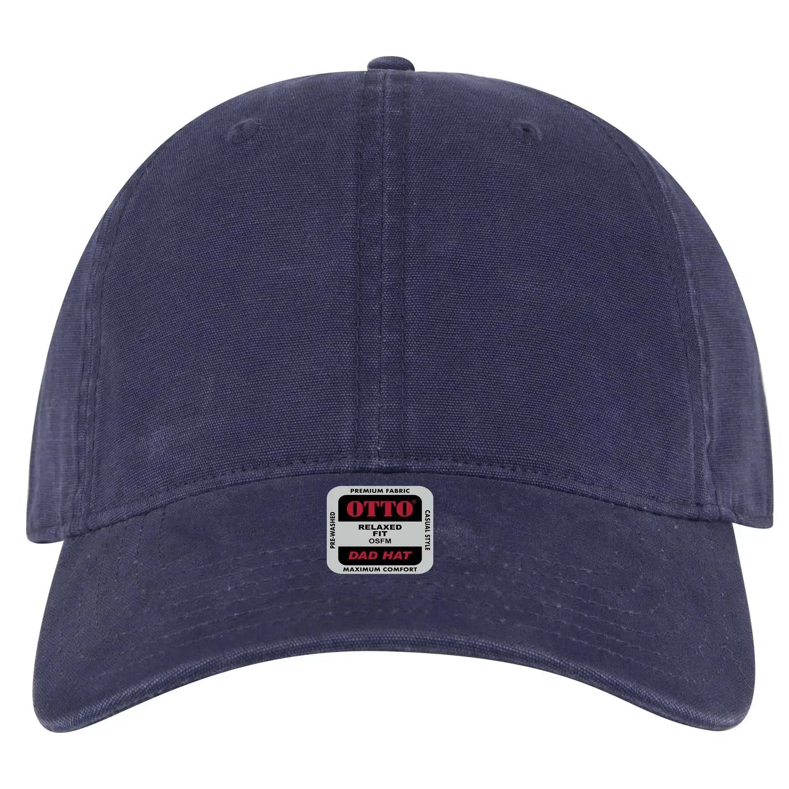 Otto 18-3 6 Panel Low Profile Dad Cap - Navy - 7 3/8’’ - 5/8’’