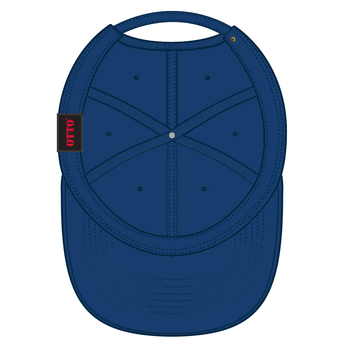 Otto 18-3 6 Panel Low Profile Dad Cap - Royal - 7 3/8’’ - 5/8’’