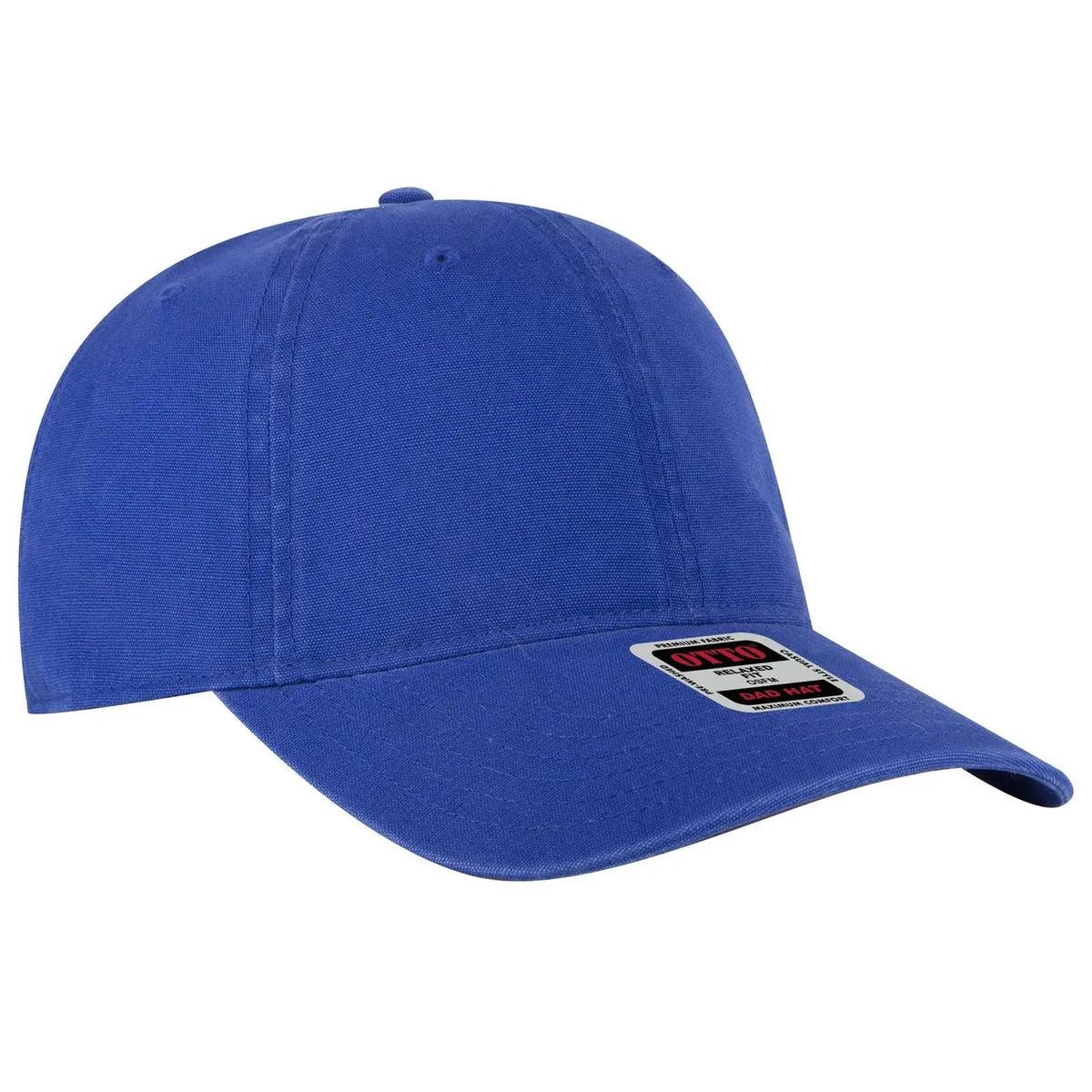 Otto 18-3 6 Panel Low Profile Dad Cap - Royal - 7 3/8’’ - 5/8’’