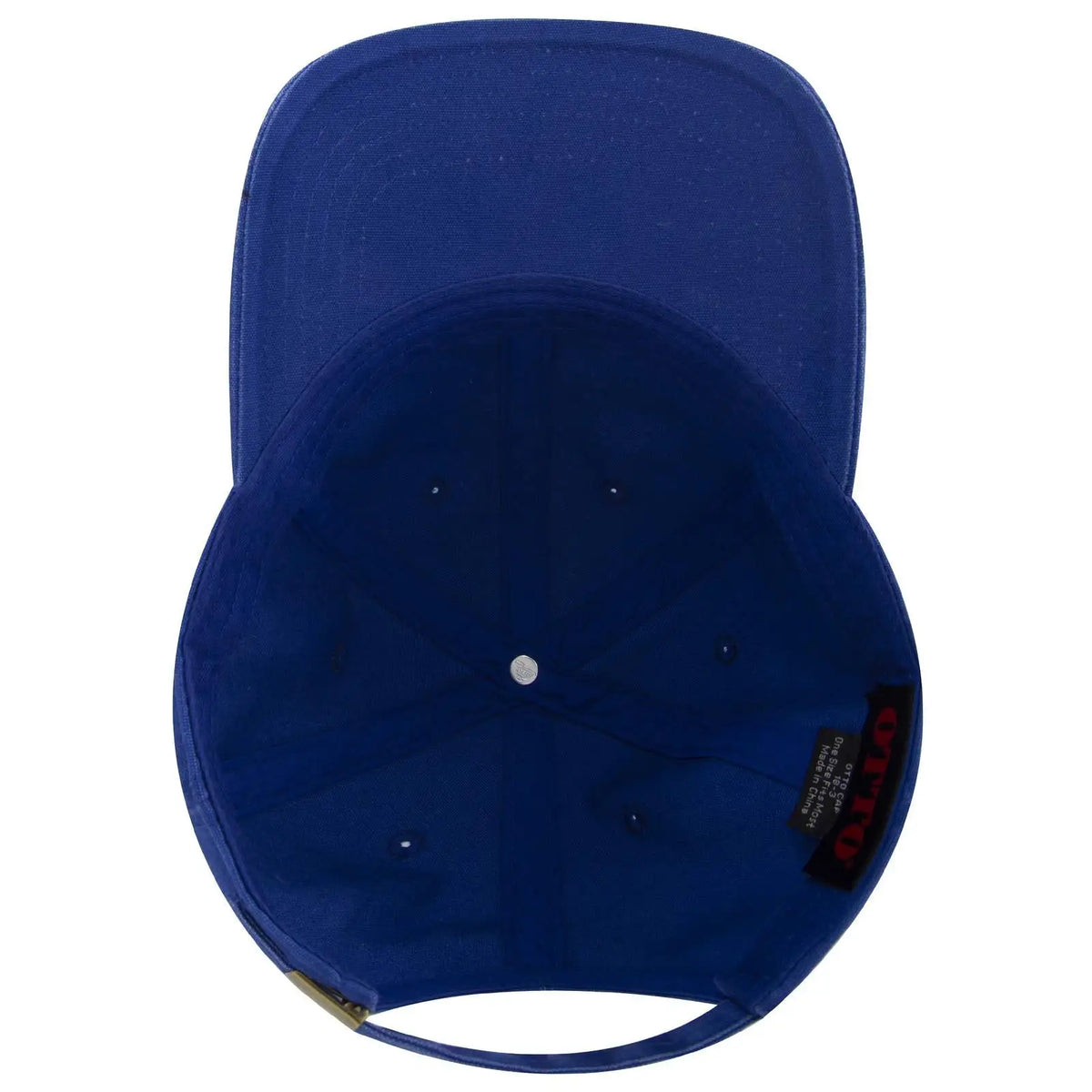 Otto 18-3 6 Panel Low Profile Dad Cap - Royal - 7 3/8’’ - 5/8’’
