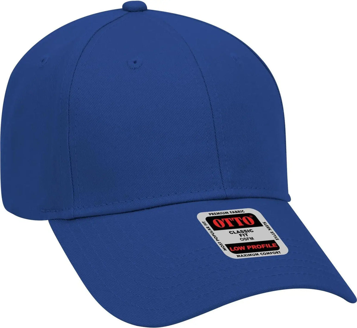 Otto 18-553 6 Panel Low Profile Baseball Cap - Royal - 1/2’’ - 7 5/8’’