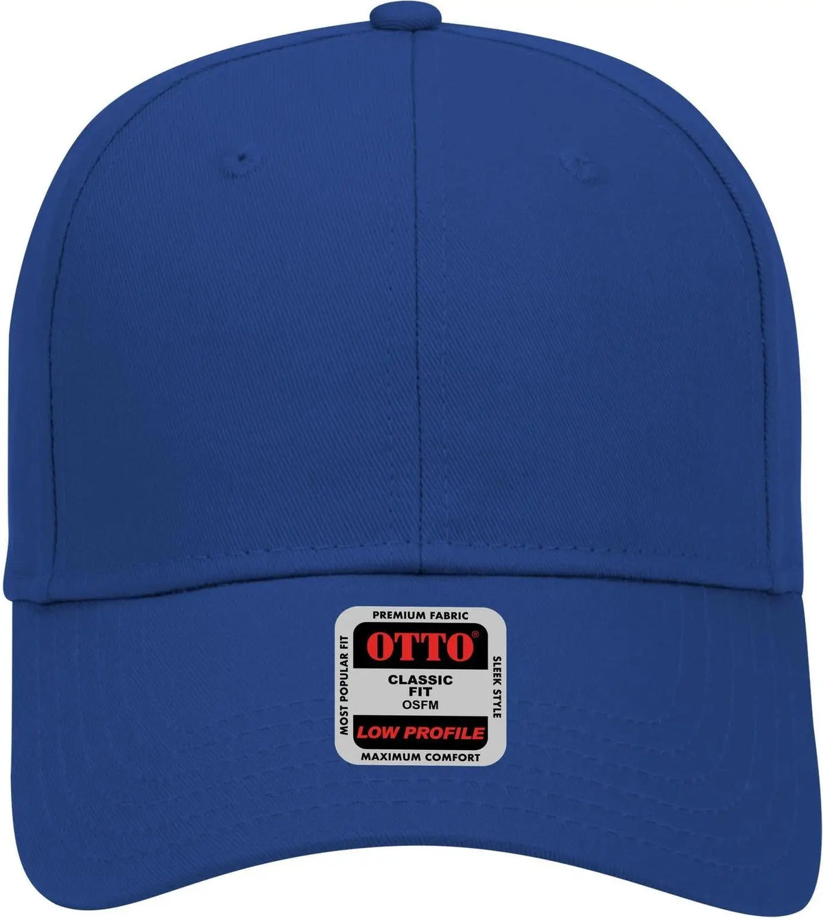 Otto 18-553 6 Panel Low Profile Baseball Cap - Royal - 1/2’’ - 7 5/8’’
