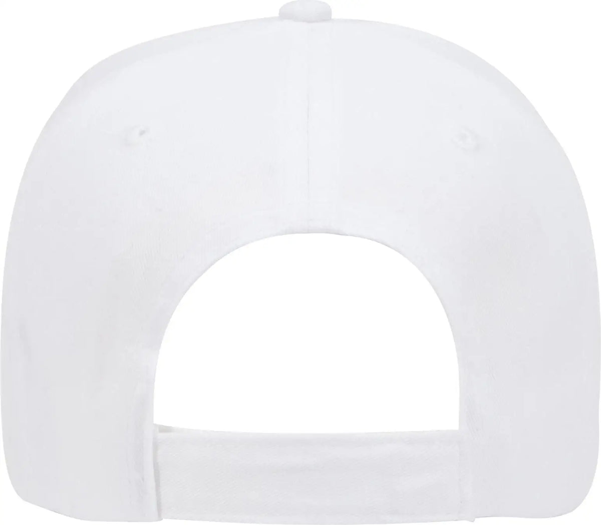 Otto 18-553 6 Panel Low Profile Baseball Cap - White - 1/2’’ - 7 5/8’’