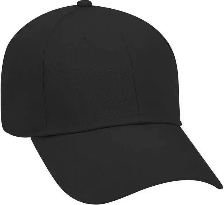 Otto 18 553 Cotton Twill Low Profile Pro Style Cap with Adjustable Hook and Loop Black / one Size Fits Most