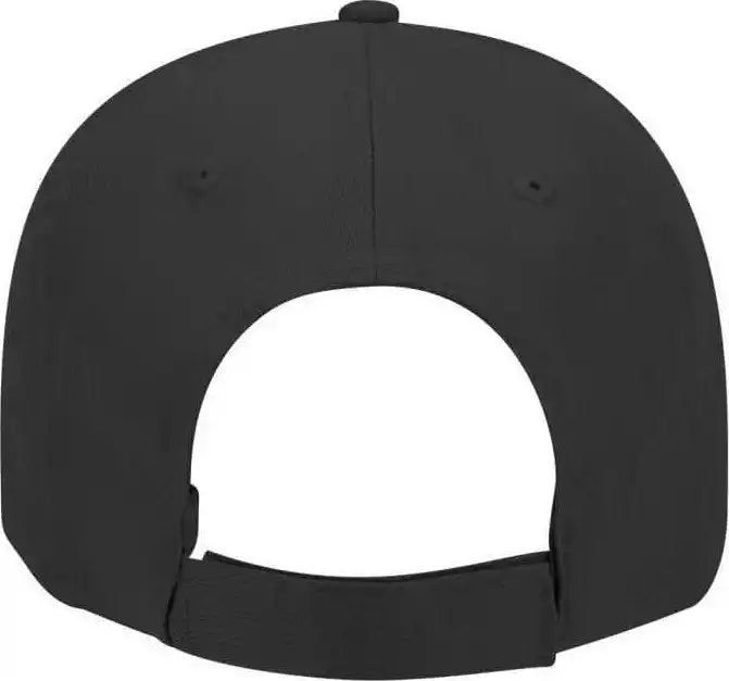 Otto 18 553 Cotton Twill Low Profile Pro Style Cap with Adjustable Hook and Loop Black / one Size Fits Most