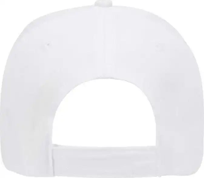 Otto 18-553 Cotton Twill Low Profile Pro Style Cap with Adjustable Hook and Loop - White - one Size Fits Most