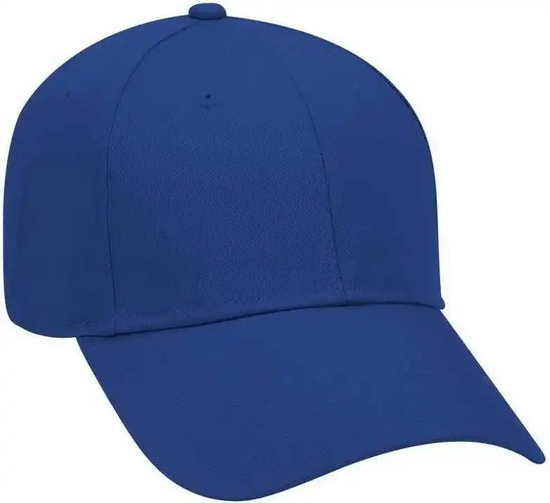 Otto 18-553 Cotton Twill Low Profile Pro Style Cap with Adjustable Hook and Loop - Royal - one Size Fits Most