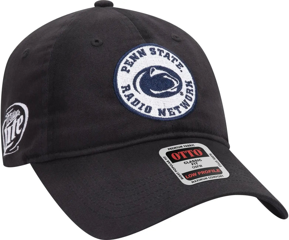 Otto 18-686 6 Panel Low Profile Baseball Cap - Black - 1/2’’ - 7 5/8’’