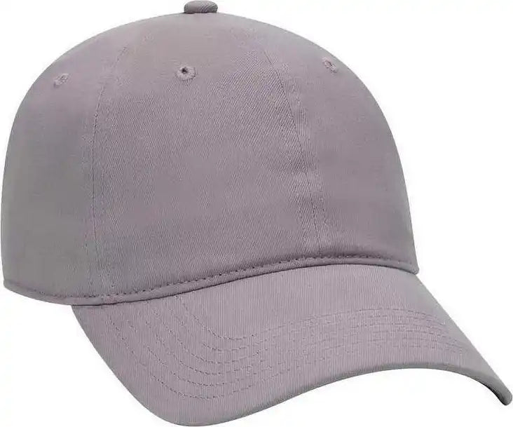 Otto 18-686 6 Panel Low Profile Baseball Cap - Gray - one Size Fits Most