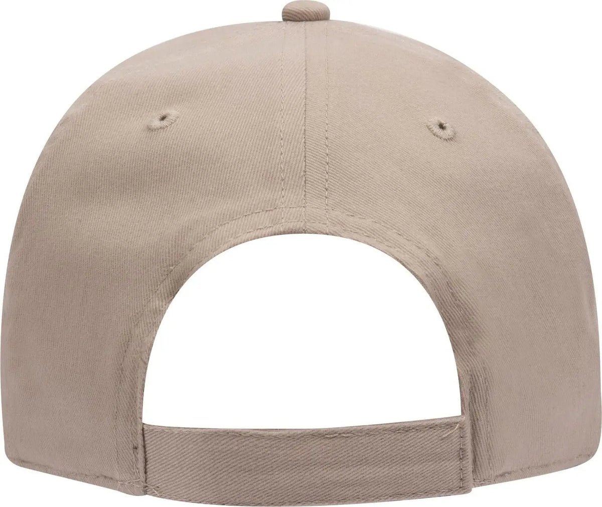 Otto 18-686 6 Panel Low Profile Baseball Cap - Khaki - 1/2’’ - 7 5/8’’