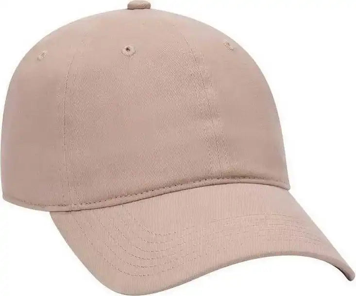 Otto 18-686 6 Panel Low Profile Baseball Cap - Khaki - one Size Fits Most