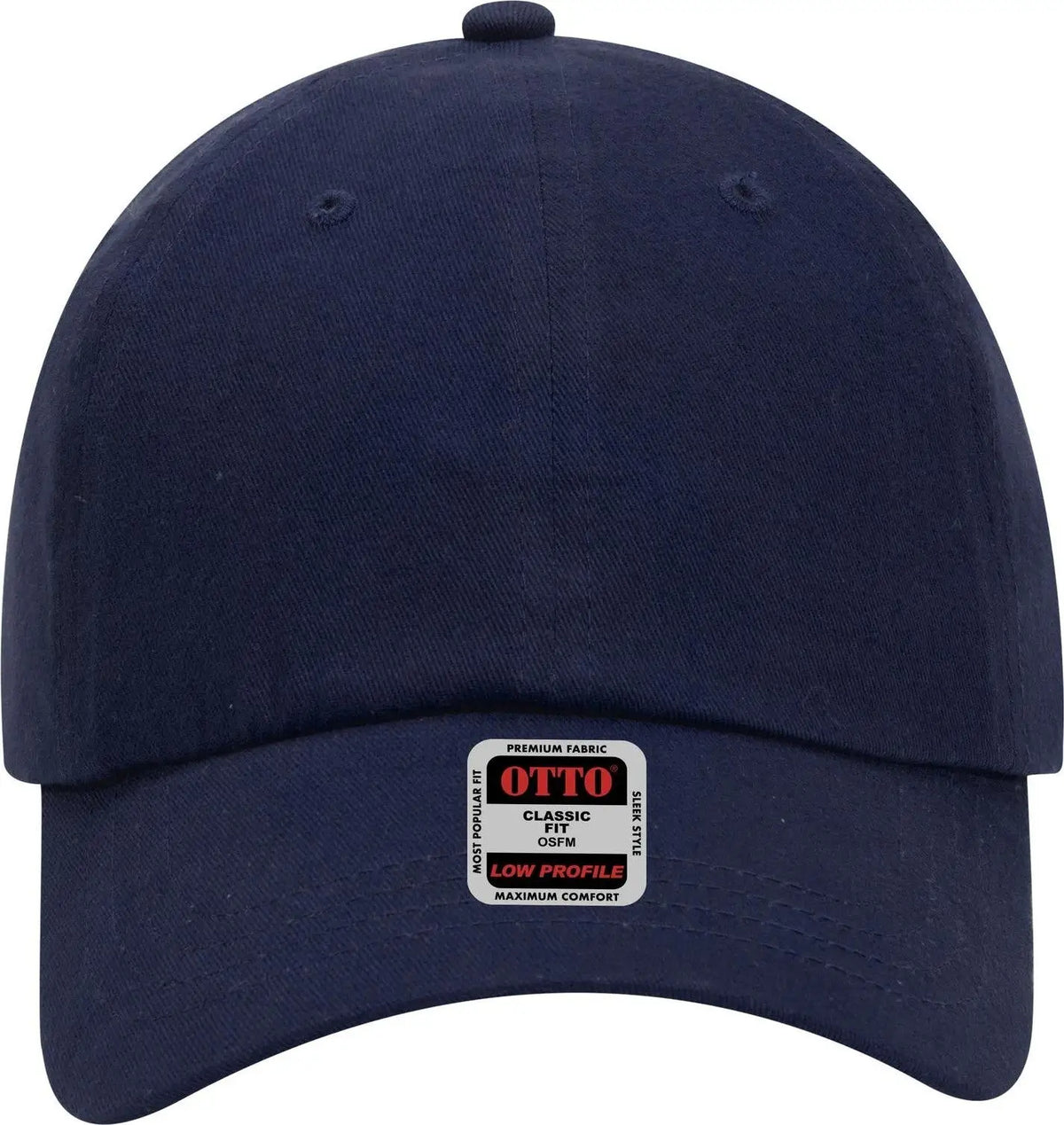 Otto 18-686 6 Panel Low Profile Baseball Cap - Navy - 1/2’’ - 7 5/8’’