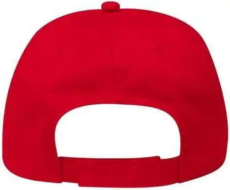 Otto 18-686 6 Panel Low Profile Baseball Cap - Red - one Size Fits Most