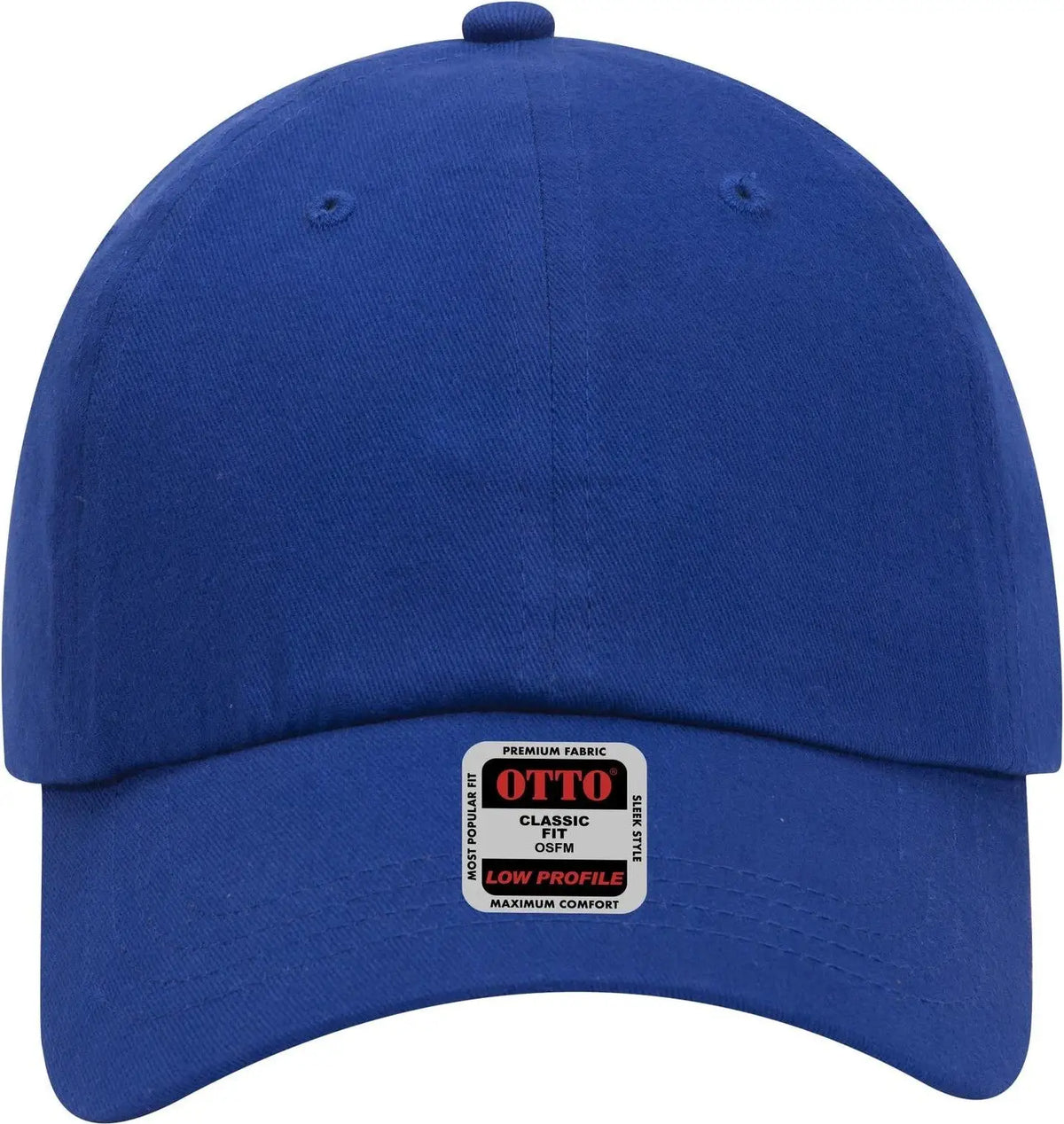 Otto 18-686 6 Panel Low Profile Baseball Cap - Royal - 1/2’’ - 7 5/8’’