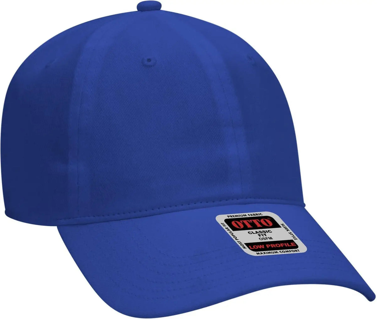 Otto 18-686 6 Panel Low Profile Baseball Cap - Royal - 1/2’’ - 7 5/8’’