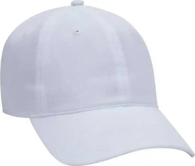 Otto 18-686 6 Panel Low Profile Baseball Cap - White - one Size Fits Most