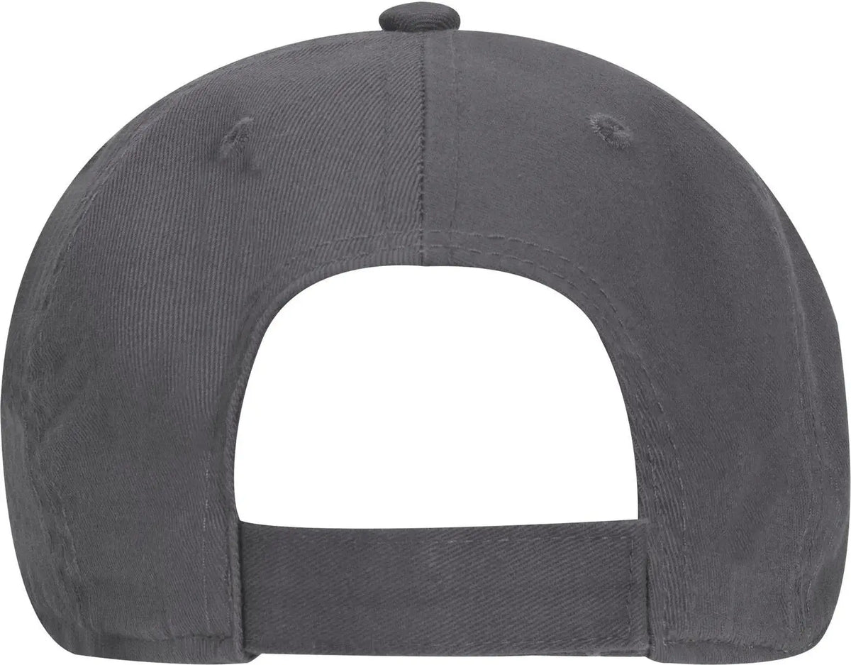 Otto 18-692 6 Panel Low Profile Dad Cap - Char. Gray
